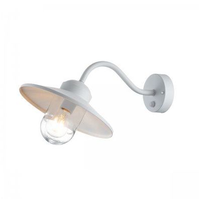 Elstead Lighting Klampenborg Wandleuchte 1-Light PIR-Bewegungsmelder Weiß IP44 E27