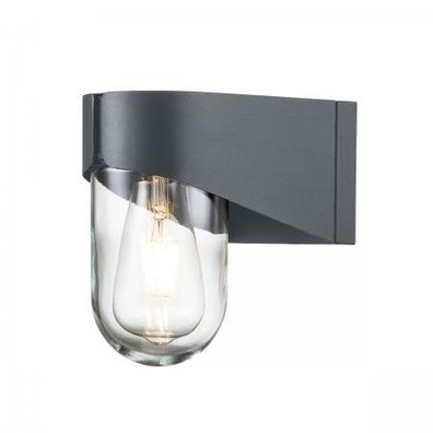 Elstead Lighting Porto Wandleuchte 1-Light Grau IP44 E27