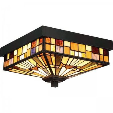 Elstead Lighting Inglenook Deckenleuchte 2-Light Bronze IP44 E27