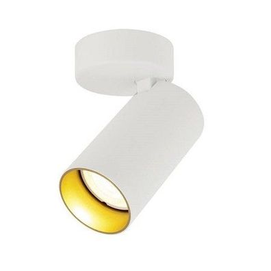 SLV 1007716 KAMI Wand- und Deckenaufbauleuchte max. 10W GU10 weiß gold