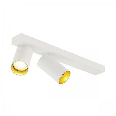 SLV 1007728 KAMI Deckenaufbauleuchte double long 2x max. 10W GU10 weiß gold