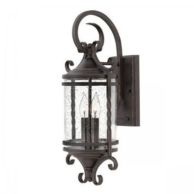 Elstead Lighting Casa Wandleuchte 2-Light Schwarz Klarglas E14 IP44