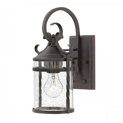 Elstead Lighting Casa Wandleuchte 1-Light Schwarz Klarglas E27 IP44