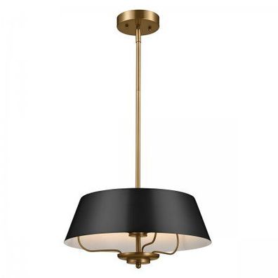 Elstead Lighting Luella Pendelleuchte Duo-Mount 3-Light Messing Schwarz E14