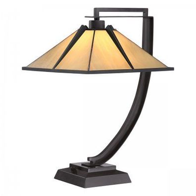 Elstead Lighting Pomeroy Tischleuchte 1-Light Tiffany-Stil Bronze E27