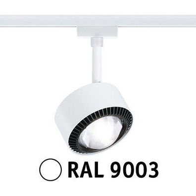 Paulmann 94898 URail LED Spot Aldan 4000K dimmbar 230V Signalweiß RAL 9003