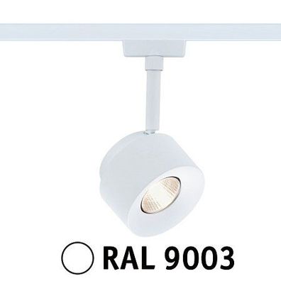Paulmann 94893 URail LED Schienenspot Pane 3000K dimmbar 230V Signalweiß RAL 9003