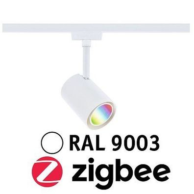 Paulmann 95663 URail LED Schienenspot Luxe Smart Home ZigBee RGBW 230V Signalweiß