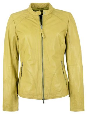 Jilani - Damen Lederjacke Lammnappa gelb