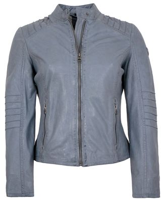 Gipsy - Damen Lederjacke Lammnappa dusty blue