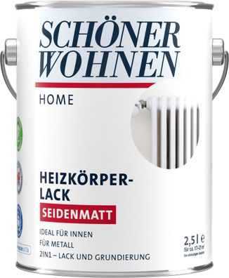 2,5L Schöner Wohnen Home Heizkörperlack seidenmatt weiss