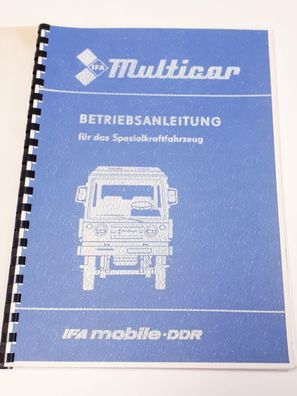 DDR Multicar Betriebsanleitung für das Spezialfahrzeug IFA Multicar 25