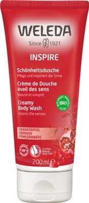 Weleda 6x WELEDA Inspire - Schönheitsdusche Granatapfel 200ml