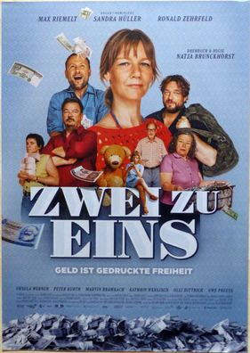 Zwei zu Eins - Original Kinoplakat A1 - Sandra Hüller, Max Riemelt - Filmposter