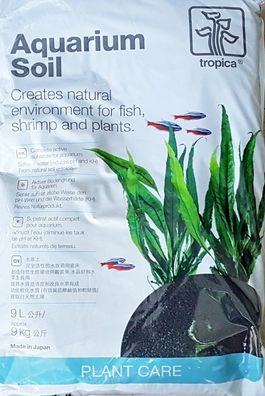 Tropica Aquarium Soil 2-3mm im 9 Liter Beutel Aktiver Bodengrund für Weichwasser