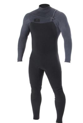 OCEAN&EARTH Neoprenanzug Free Flex 3/2 Steamer GBS Chest Zip black/charcoal