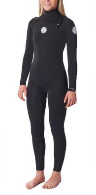 RIP CURL Women Neoprenanzug Dawn Patrol 3/2 Gb Chest Zip black