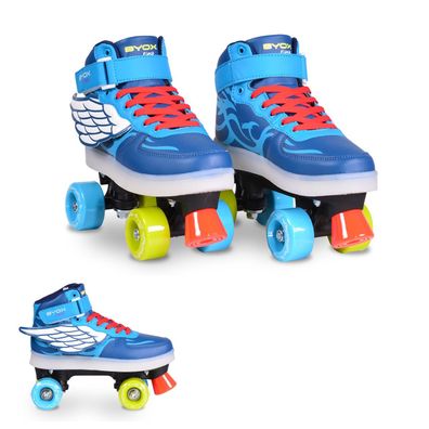 B-Ware Byox Rollschuhe Flash Größe L (37-38) Sohle beleuchtet PVC-Rollen ABEC-5