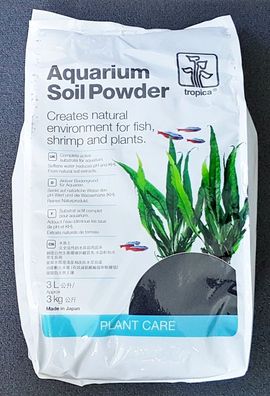 Tropica Aquarium Soil Powder bis 2mm im 3 Liter Beutel Aktiver Bodengrund