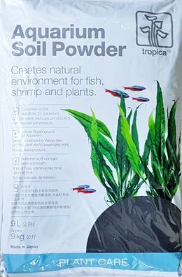 Tropica Aquarium Soil Powder bis 2mm im 9 Liter Beutel Aktiver Bodengrund