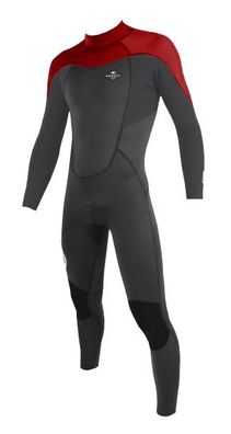 SOÖRUZ Neoprenanzug Fullsuit 4/3 Back-zip Fly Junior - Grey