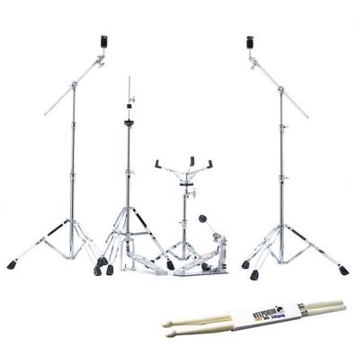 Pearl Hardware Set HWP-834 5-teilig mit Schlagzeugstöcken