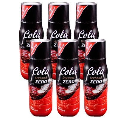 6x Cola Zero Gut&Günstig Getränkesirup Sirup Konzentrat Sprudler 500ml Soda Limo