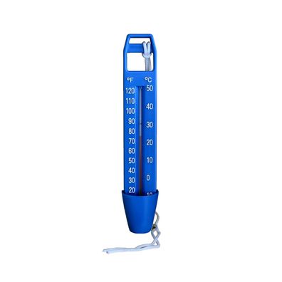 Thermometer Blau 25 cm mit Schnur Temperatur Messung °C & °F Pool Schwimmbad