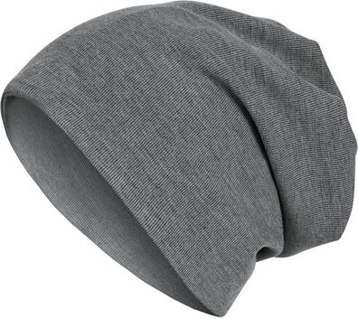 MSTRDS Beanie Rib 2in1 Beanie H. Charcoal