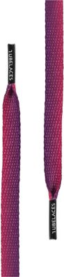 Tubelaces Schnürsenkel White Flat Sundowner Pack (Pack of 5 pcs.) Purple-130 cm