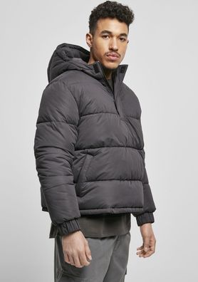 Urban Classics Hoodie Hooded Cropped Pull Over Jacket black
