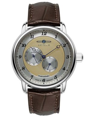 Zeppelin Herrenuhr Automatik Friedrichshafen Braun/Goldfarben 8568-5