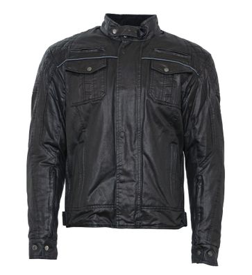 Bores Jacket Alfredo Herren Wachsjacke kurz Black