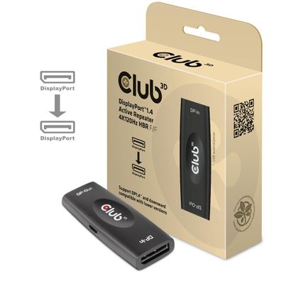 Club 3D CAC-1007 Club3D Repeater DisplayPort 1.4 > DisplayPort 1.4 akt. Bu/Bu retail