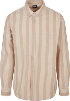 Urban Classics Striped Shirt Unionbeige/Softseagrass