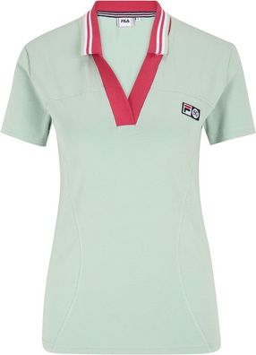 Fila Damen Kurzarmshirt Zapel Polo Shirt Silt Green