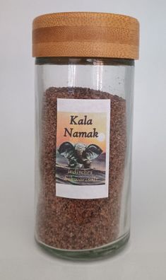 Kala Namak indisches Schwarzsalz im Gewürzglas 80gr
