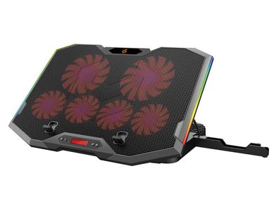 Conceptronic THYIA01B Conceptronic 6-Fan Cooling Pad (17.0")/ Ergonomisch Gaming