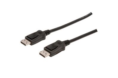 AK-340103-010-S DisplayPort Anschlusskabel, DP St/St, 1,0m, m/Verriegelung, DP,