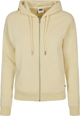 Urban Classics Damen Ladies Organic Terry Zip Hoody Softyellow