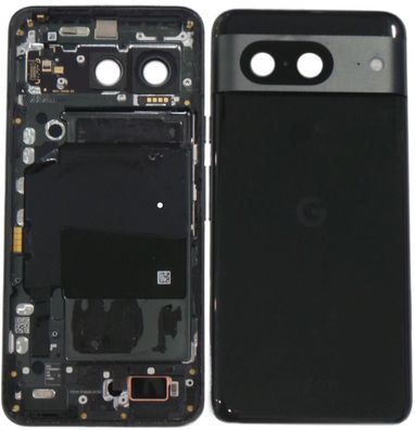 Original Google Pixel 8 Gehäuse GPJ41 Akkudeckel Obsidian Akzeptabel