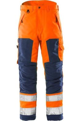 Fristads Warnschutz-Hose High Vis Winterhose Kl. 2 2034 PP Warnschutz-Orange/Marine