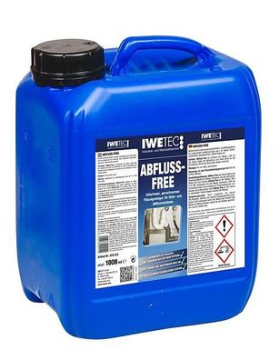 Iwetec Abfluss-Free, Flüssig-Rohrreiniger 5 Liter