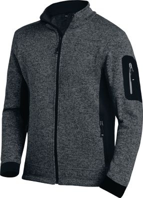 Strick-Fleecejacke Christoph Gr.L anthrazit/schwarz FHB