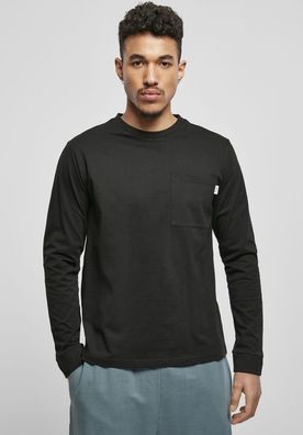 Urban Classics Longsleeve Organic Basic Pocket LS Black