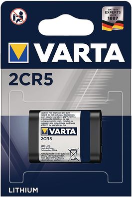 Batterie ULTRA Lithium 6 V 2CR5 1400 mAh 2CR5 6203 1 St./Bl. VARTA