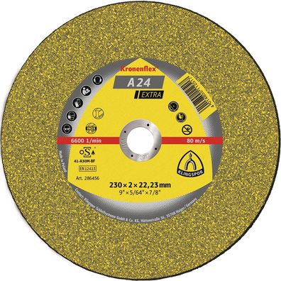 Trennscheibe A 24 Extra D115x2,5mm gekr. STA Bohr.22,23mm Klingspor