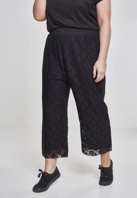 Urban Classics Damen Hose Ladies Laces Culotte Black