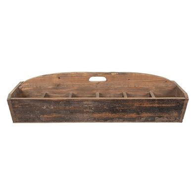 Clayre & Eef Holzkiste 88x32x23 cm Braun Holz (Gr. 89x32x23 cm)