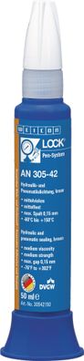 Hydraulik-/Pneumatikdichtung Weiconlock AN 305-42 mf. mv. braun 50 ml Pen